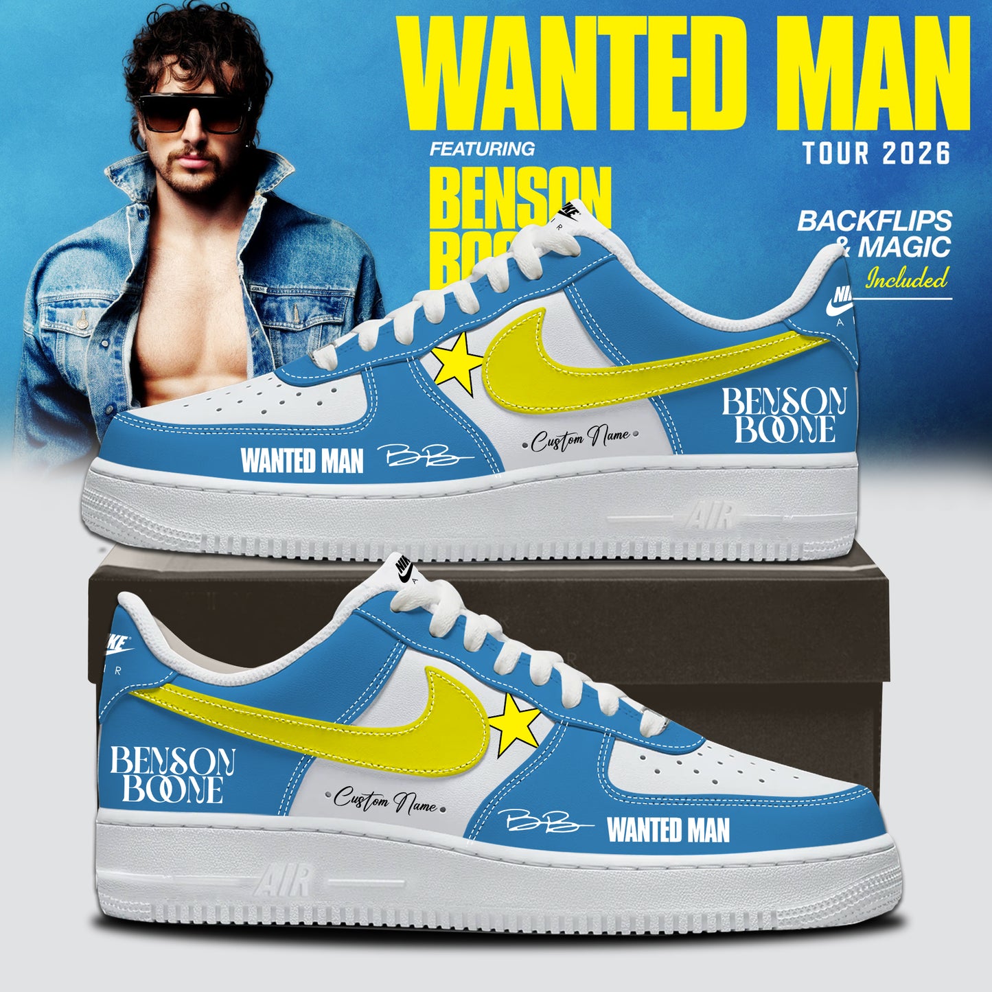 Benson Boone Wanted Man signed Shoes 21