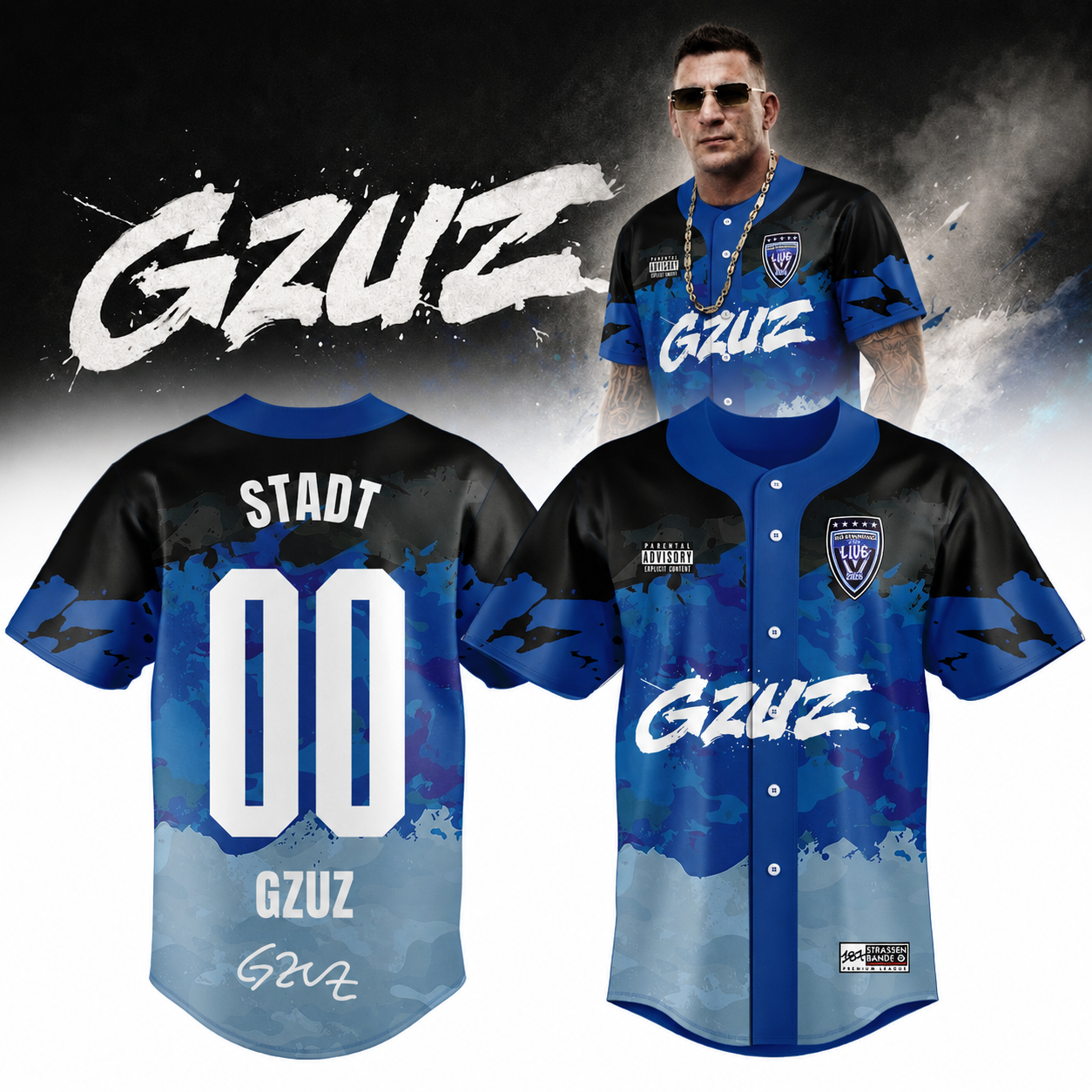 __GZUZ “Live Europe 2026” Signature Limited Edition – Jersey (Custom Name & Number)