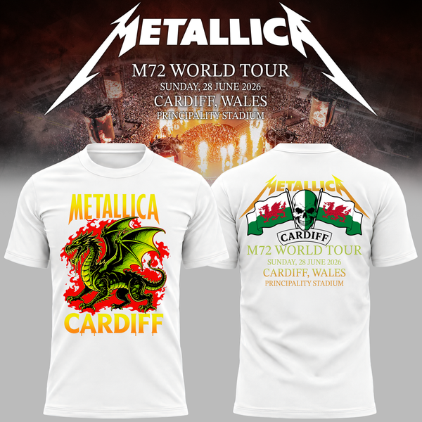 Metallica 2026 M72 World Tour Cardiff, Wales T-shirt