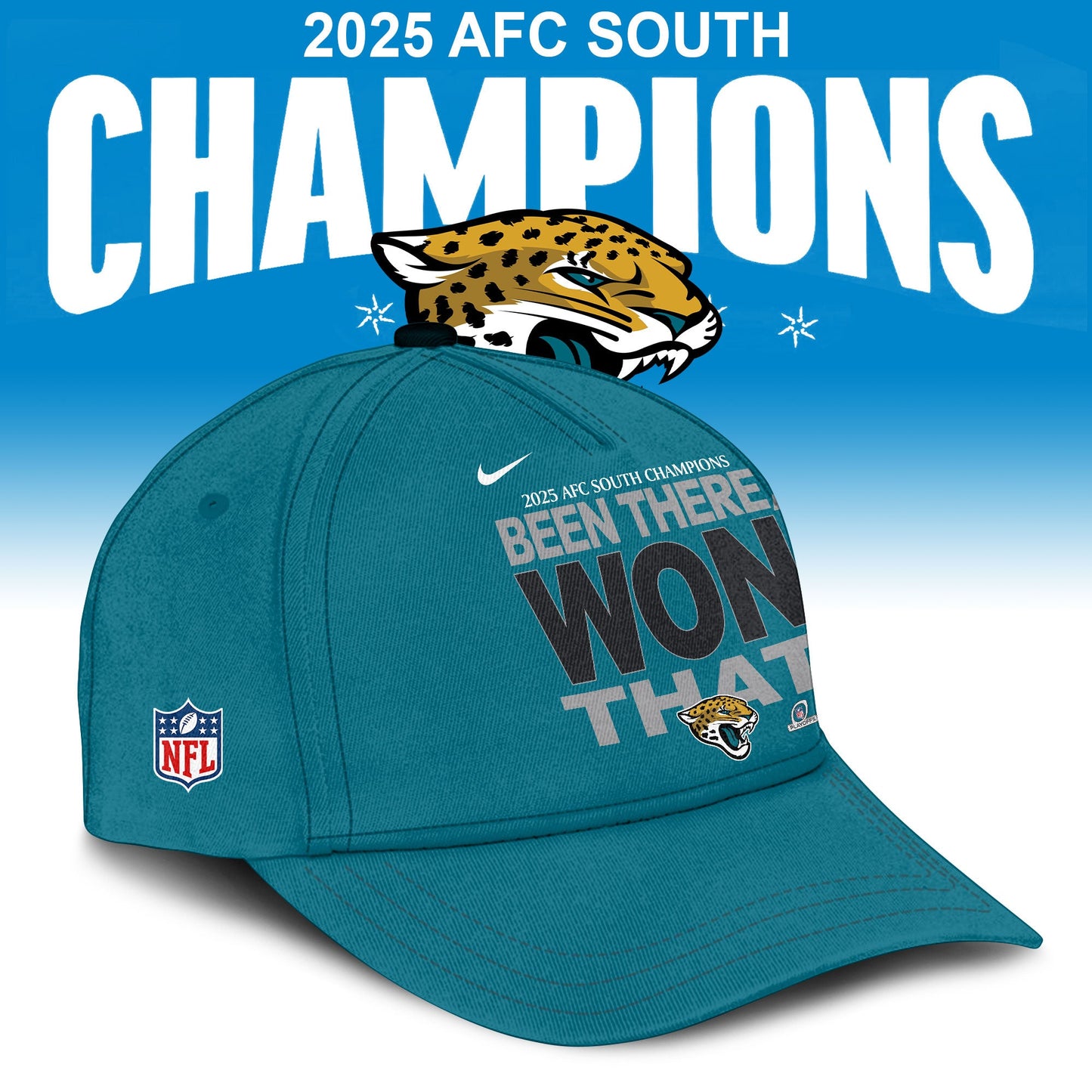 Jacksonville Jaguars 2025 AFC South Division Champions Limited Edition Shirt