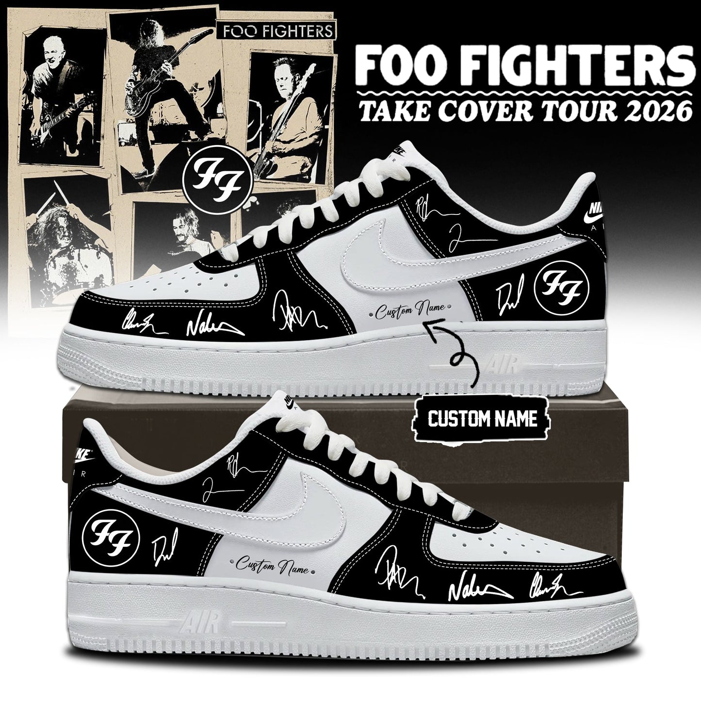 ,,Foo Fighters ”Take Cover Tour 2026” Limited Edition Signature – Shoes 2