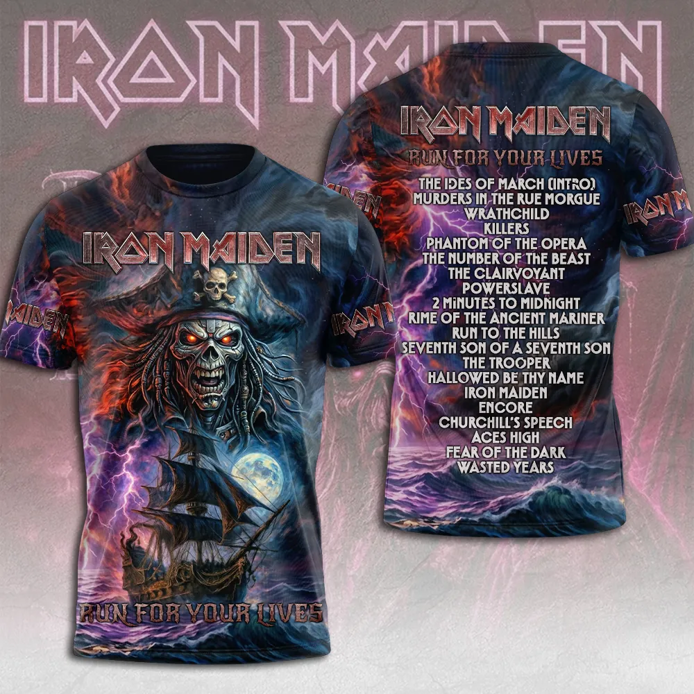 Iron Maiden - Run For Your Lives - World Tour 2026 T-shirt
