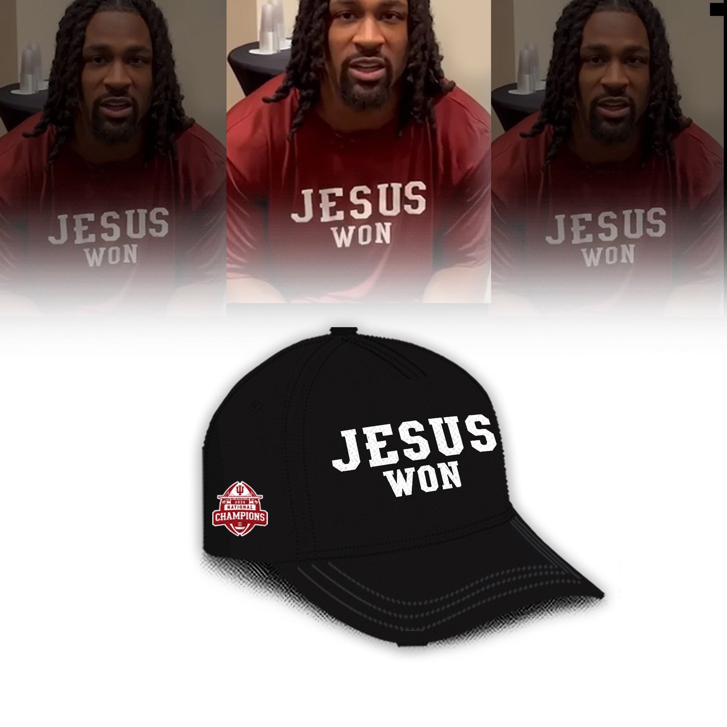 Indiana Hoosiers ” Jesus Won” 2026 National Champions Limited Edition Shirt