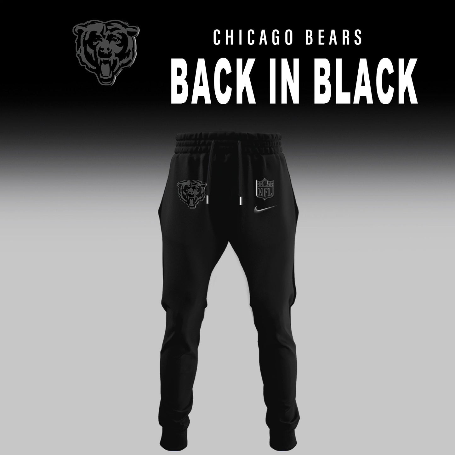 Chicago Bears 2026 Back In Black Limited Edition Hoodie