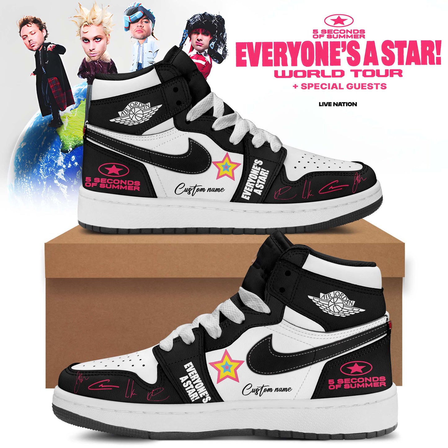 5SOS EVERYONE’S A STAR! World Tour Shoes 2