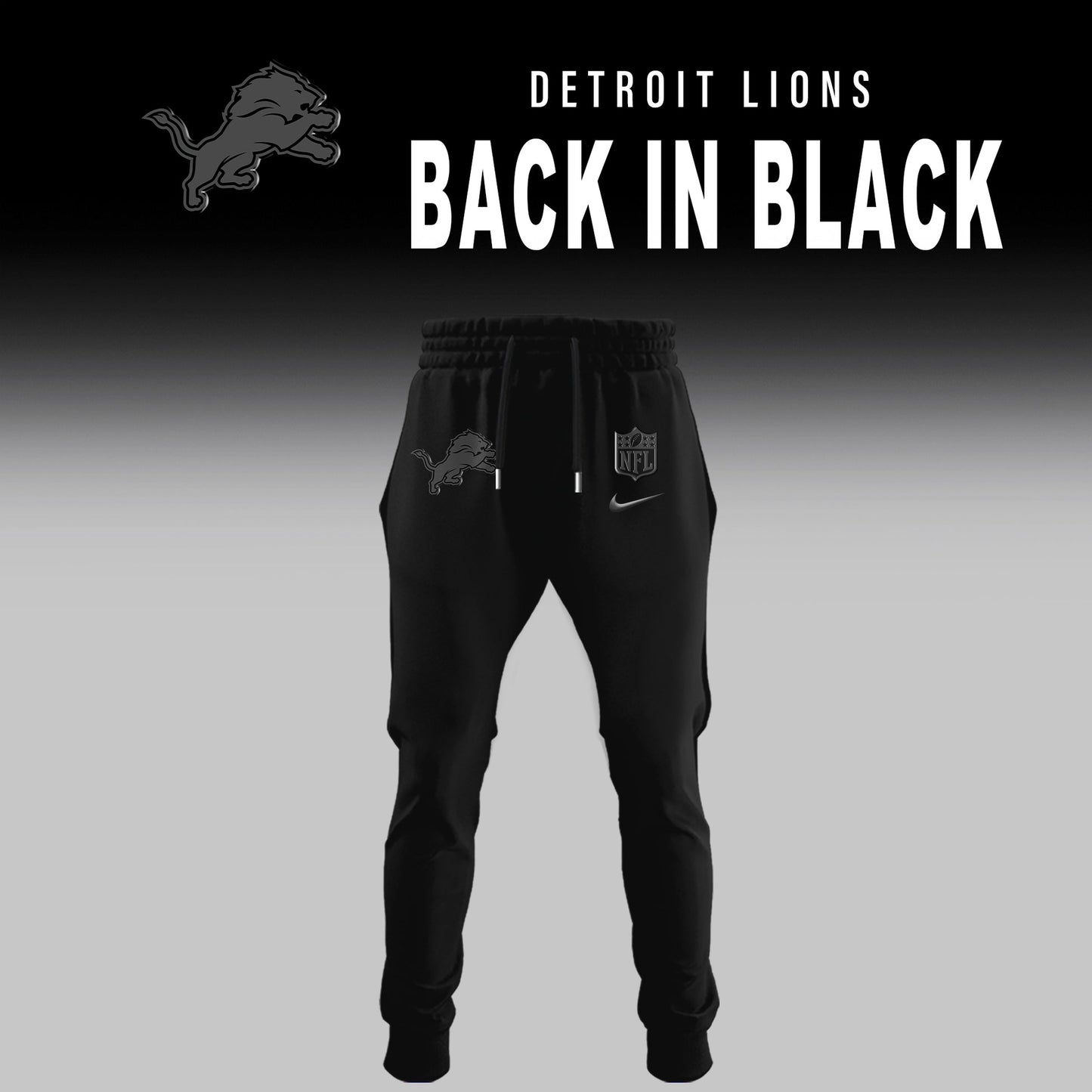 Detroit Lions Chargers 2026 Back In Black Limited Edition T-Shirt