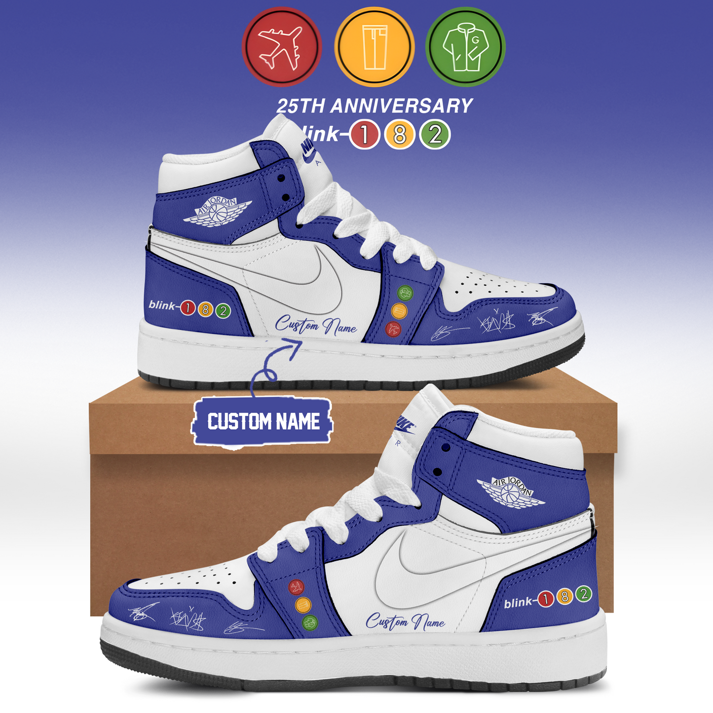 Blink-182 Anniversary Collection -Limited Edition Signature Shoes 2