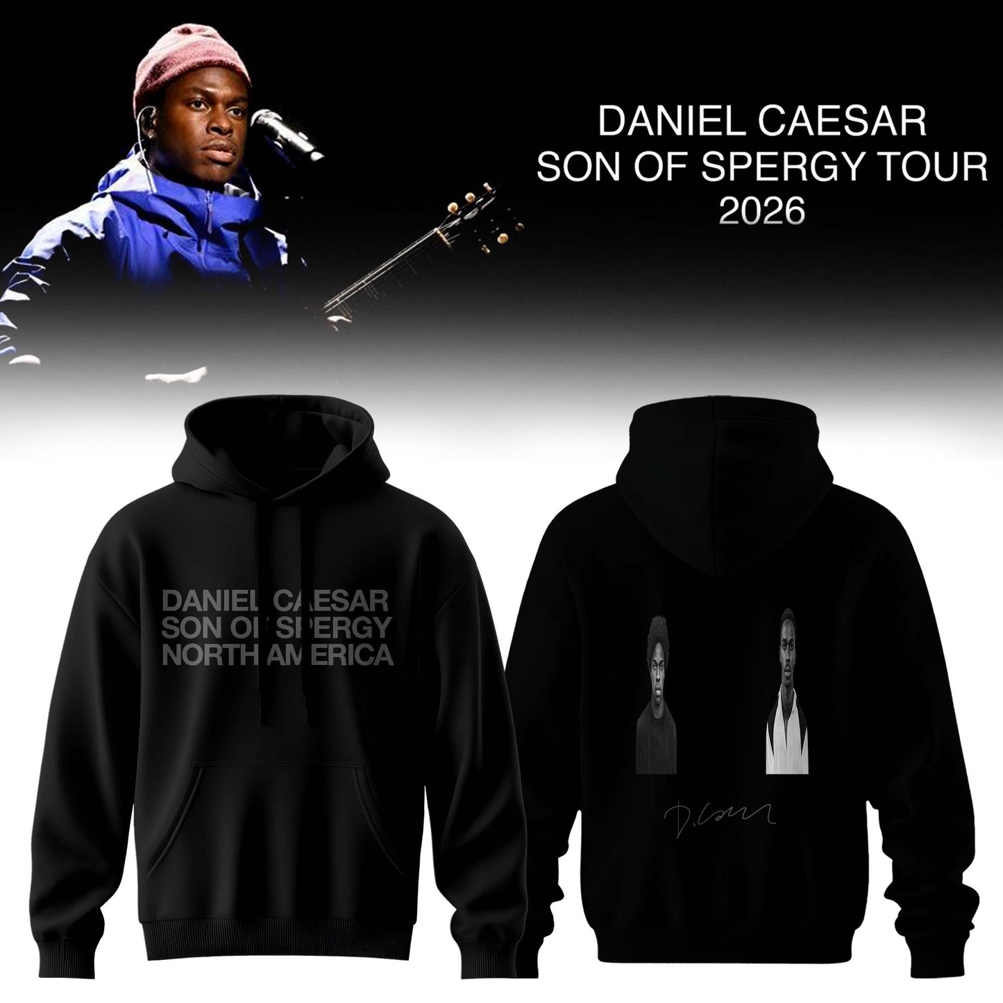 Daniel Caesar’s Son of Spergy Tour Signed Hoodie