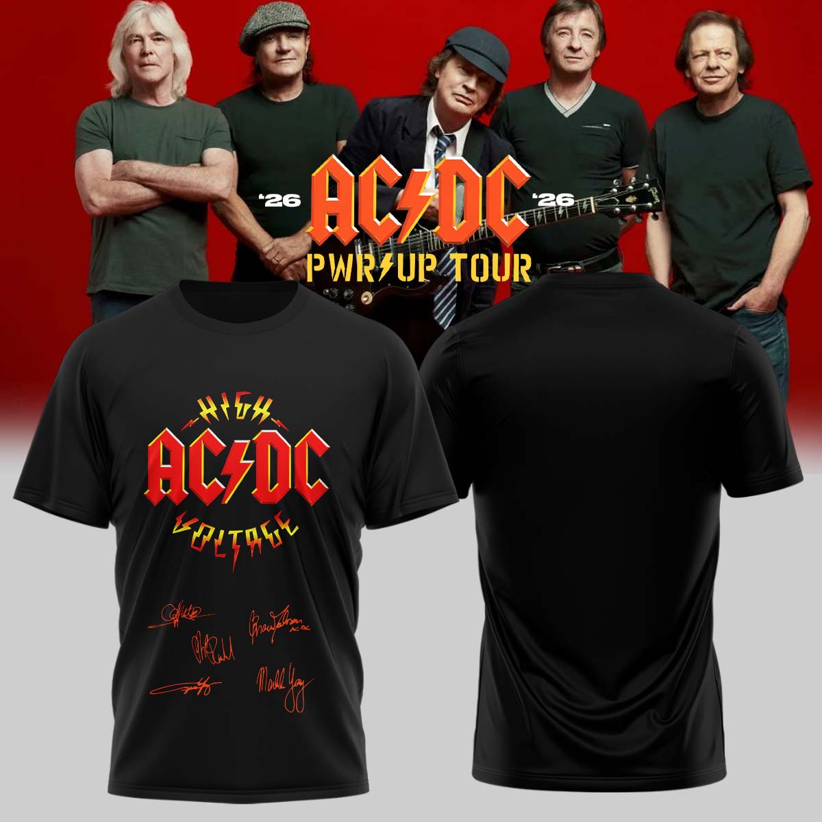 AC/DC ” Power Up Tour ” 2026 – T-shirt