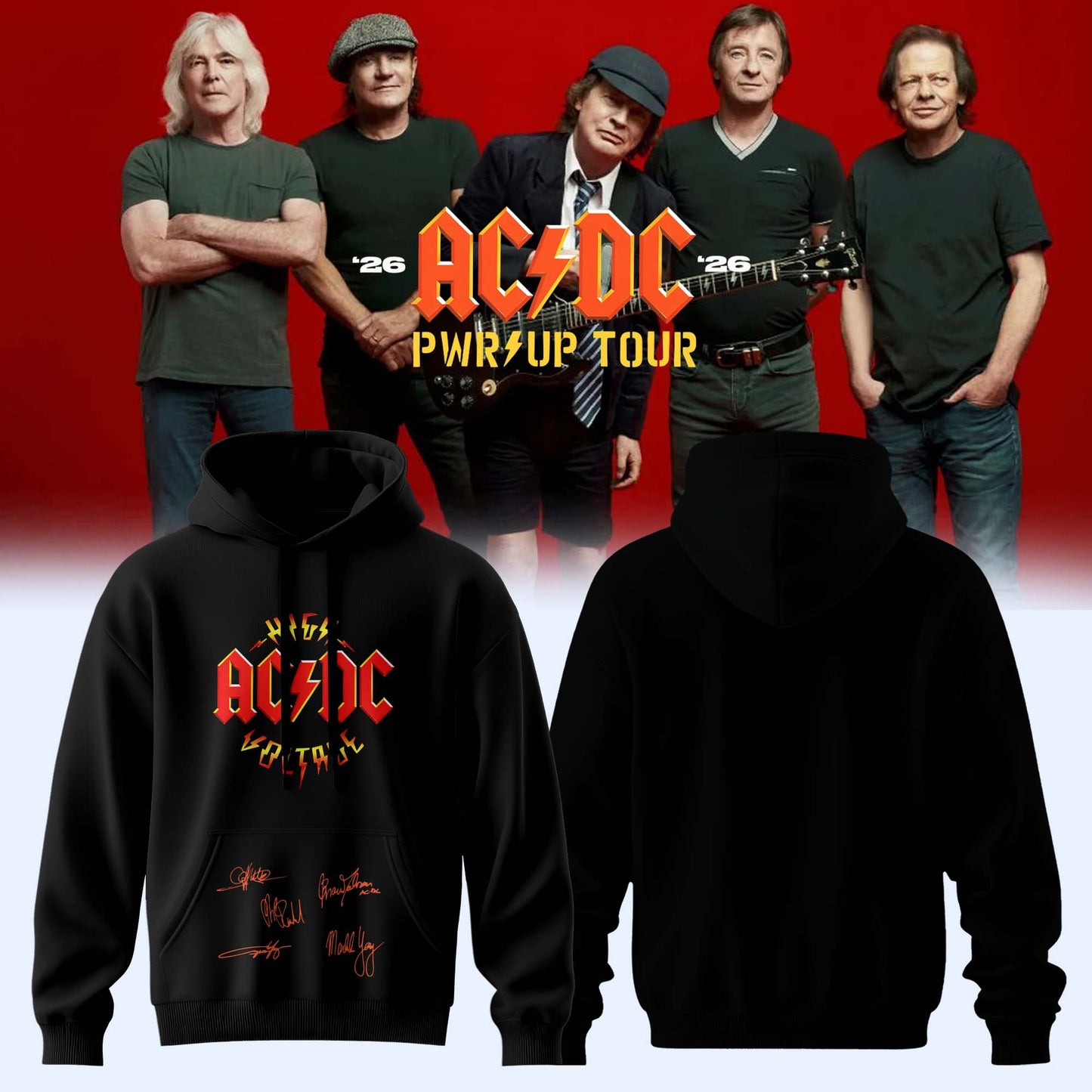 AC/DC ” Power Up Tour ” 2026 – Hoodie