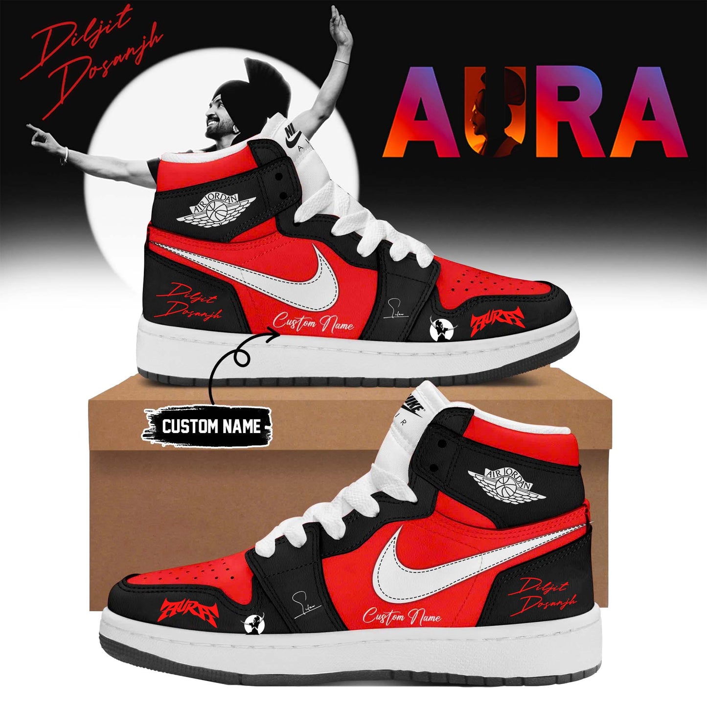 Diljit Dosanjh ”AURA World Tour” Shoes 25