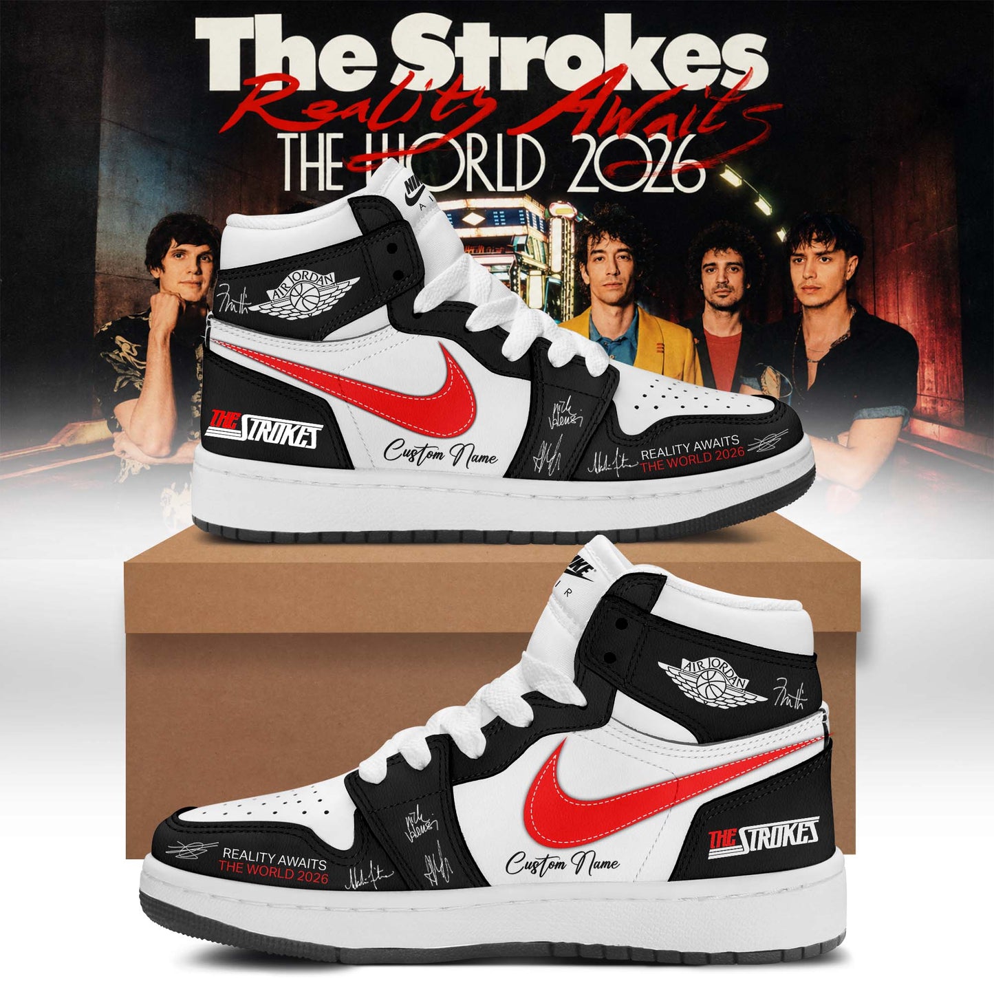 The Strokes “Reality Awaits Tour 2026” Signature Limited Edition – Shoes 4