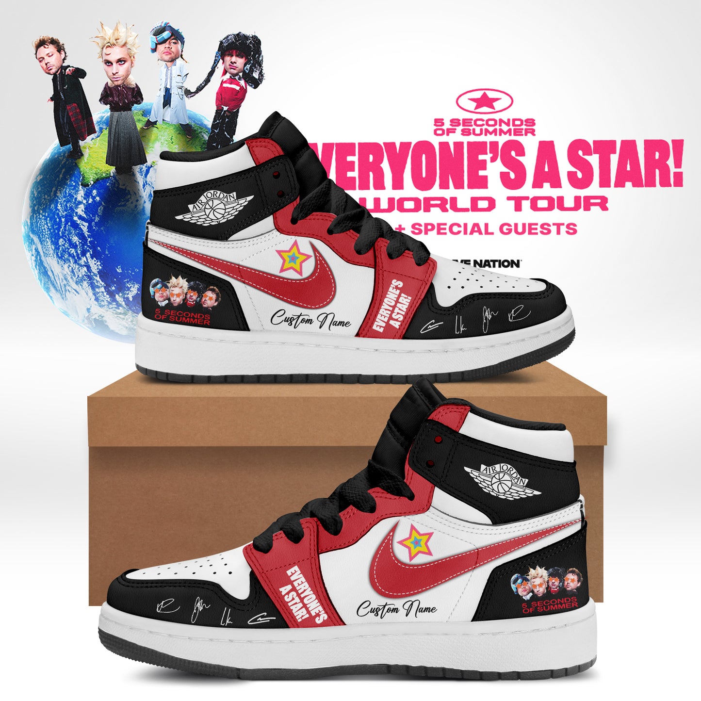 5SOS EVERYONE’S A STAR! World Tour Shoes 3