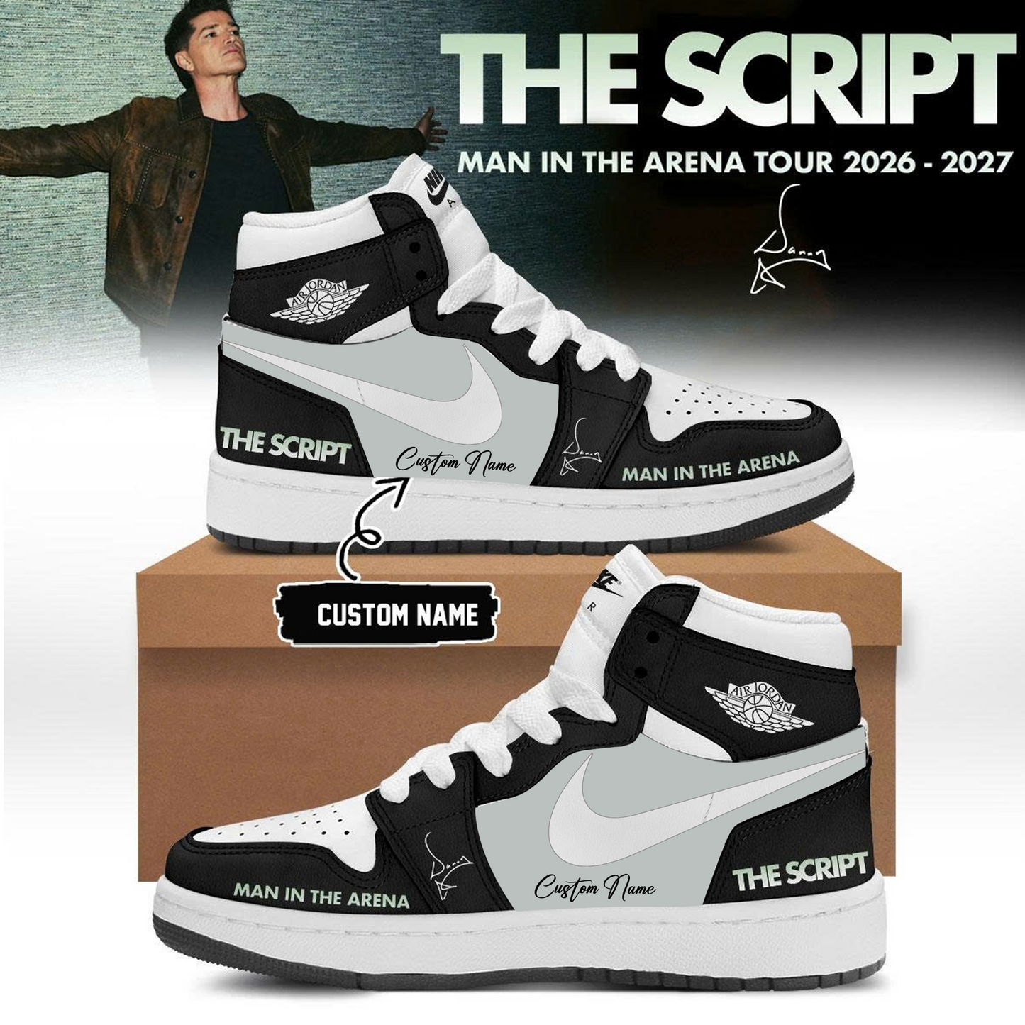 The Script ”Man In The Arena” Tour 2026/27 Limited Edition Signature – Shoes 4