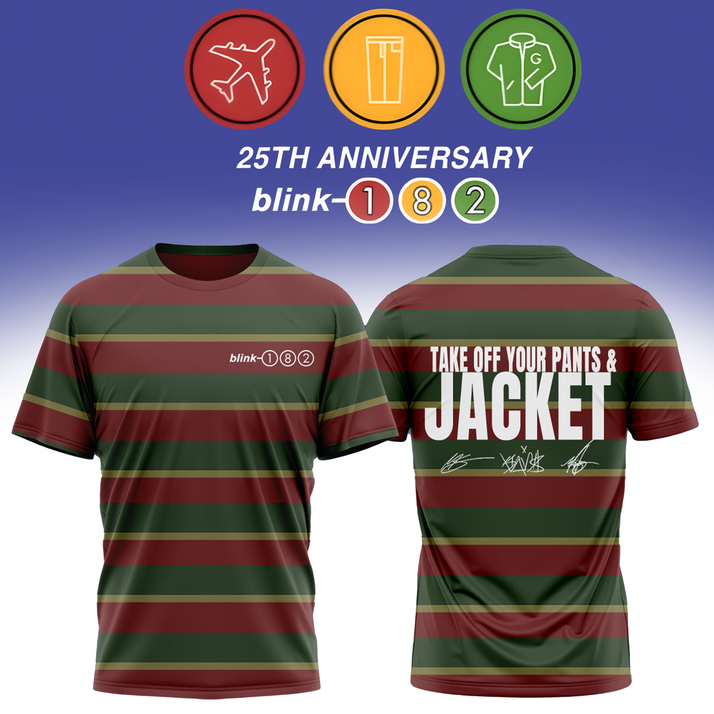 Blink-182 Anniversary Collection -Limited Edition Signature T shirt