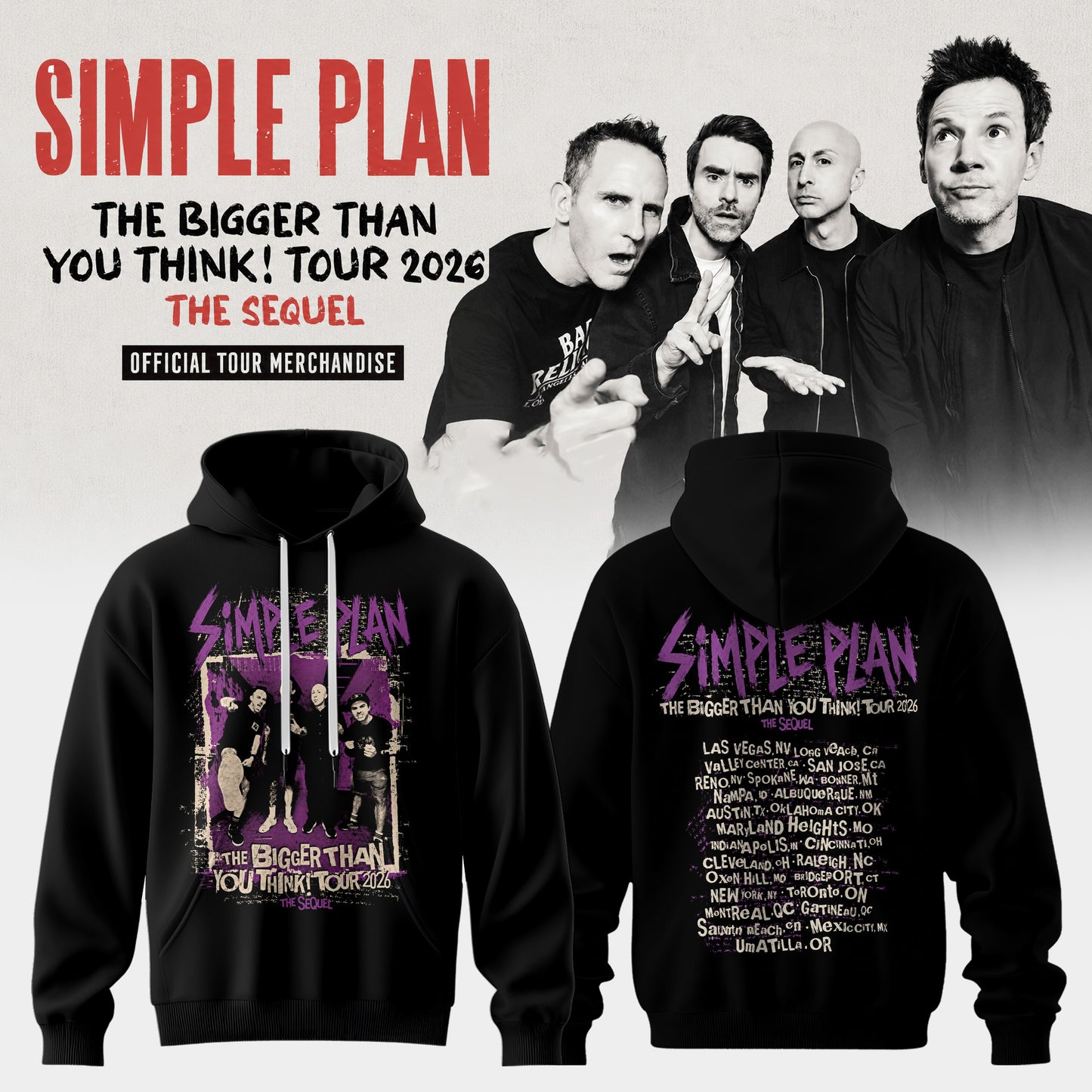 The Bigger Than You Think Tour 2026 Vintage Style 3D Hoodie – Retro Collection