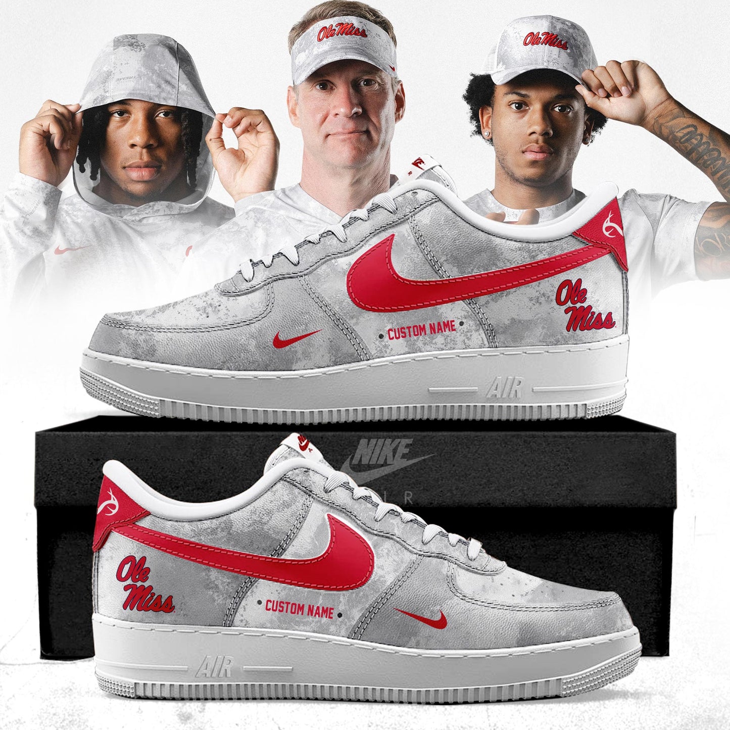 Flash ⚡️ Sale! Ole Miss Rebels Realtree Special Edition AF1 Sneakers