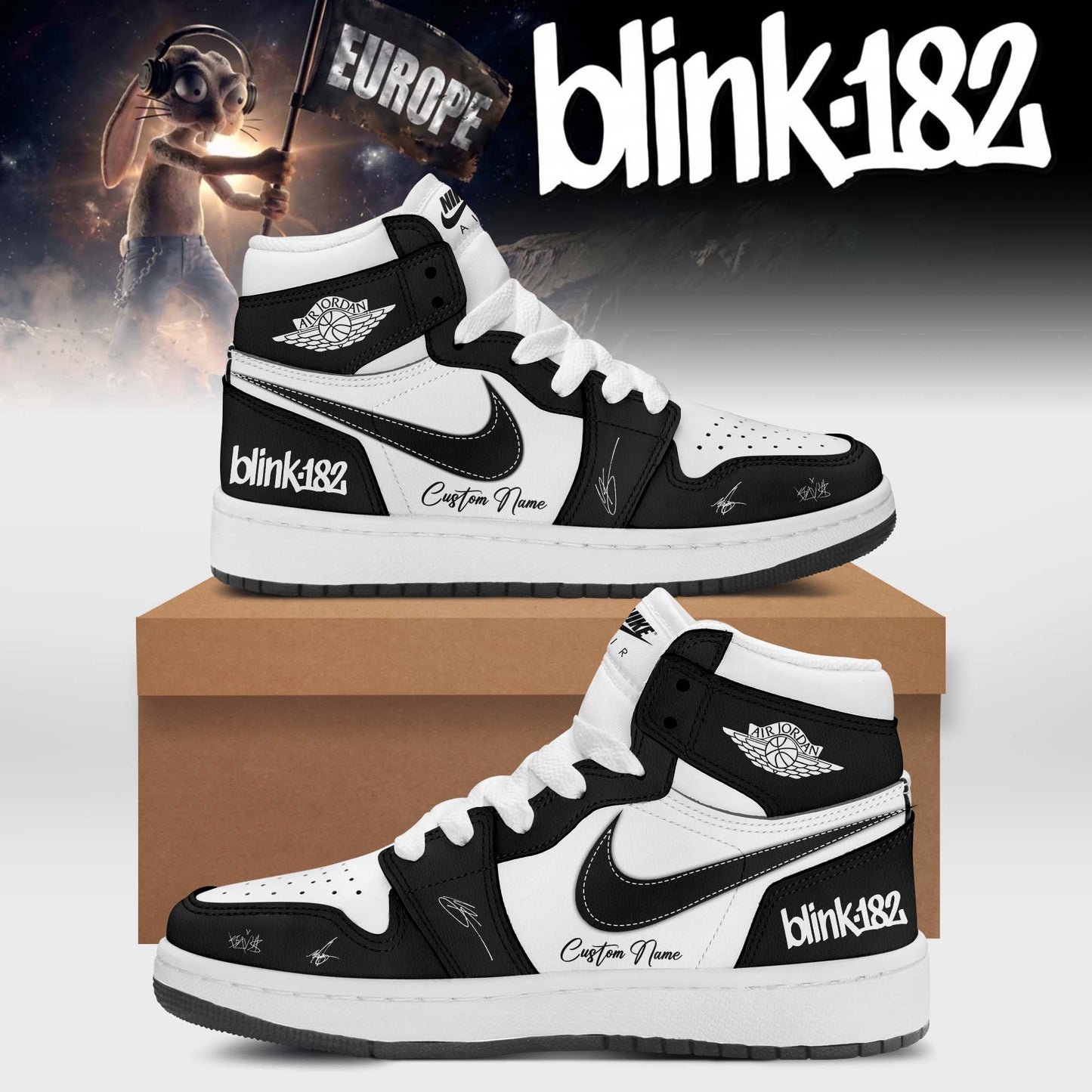 Blink-182 New EU Shows -Limited Edition Signature Shoes 6