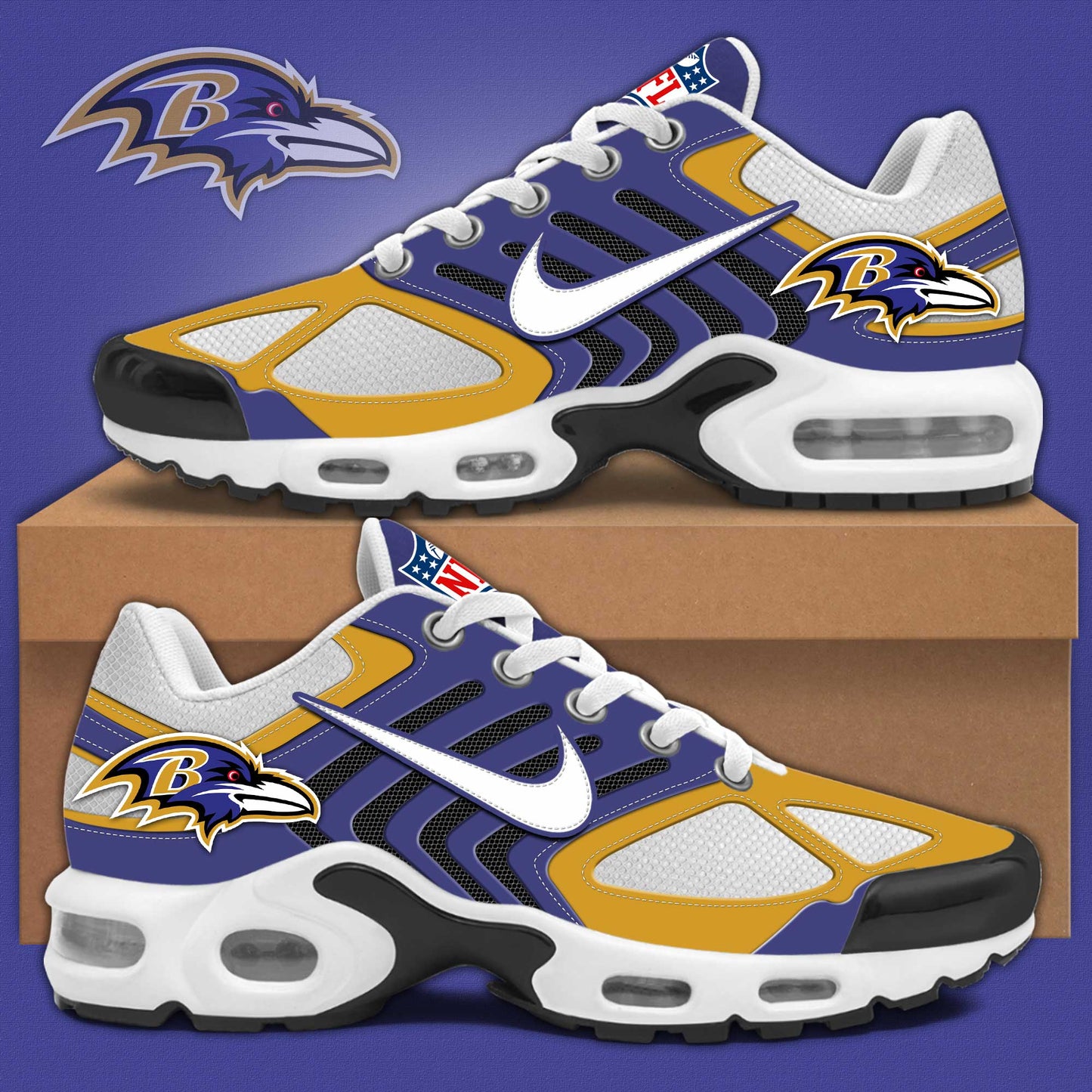 Baltimore Ravens TNShoes Limited Edition Sneakers 2025