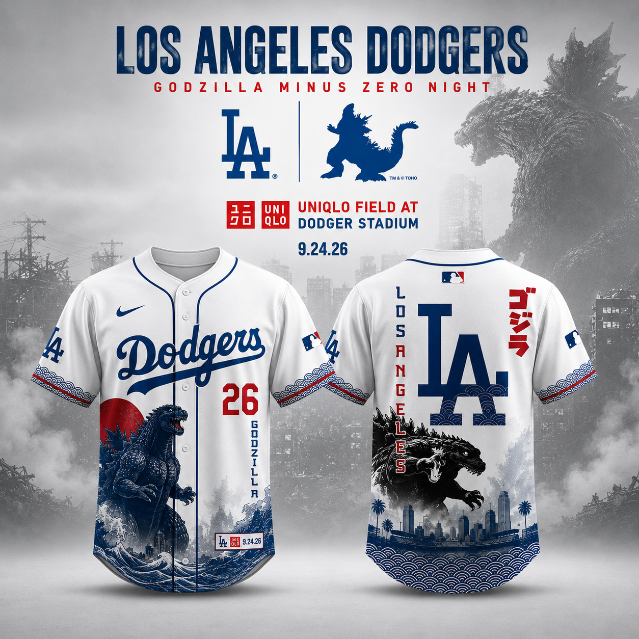 _LA × GODZILLA MINUS ONE LIMITED JERSEY