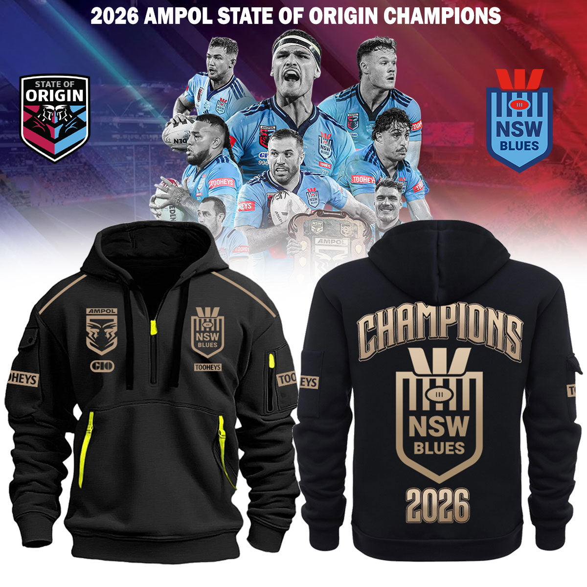 ,New South Wales Champions Hoodie Jacket 2026