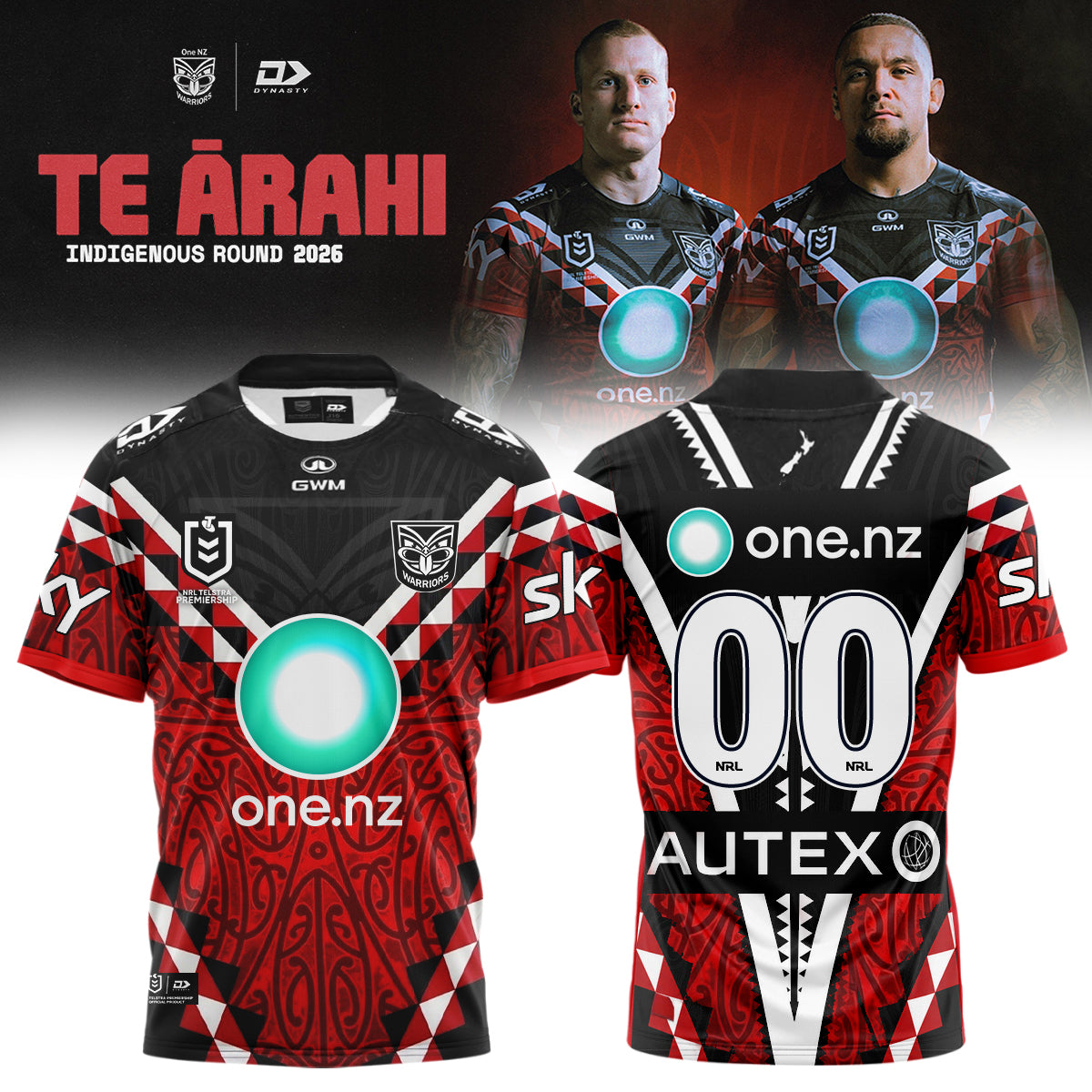 _,New Zealand Warriors Indigenous Round 2026 Te Ārahi Jersey (Custom Number )