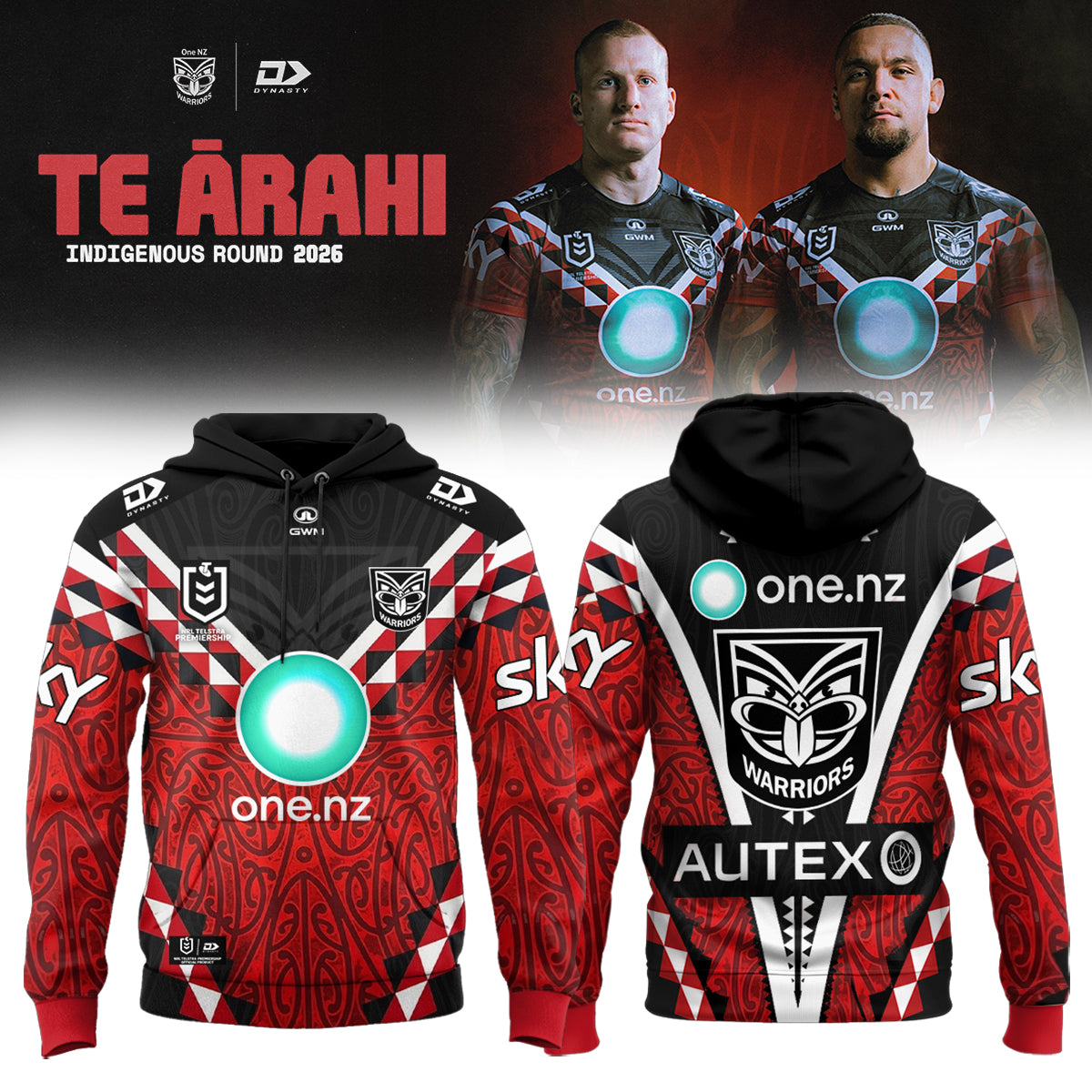_New Zealand Warriors Indigenous Round 2026 Te Ārahi hoodie