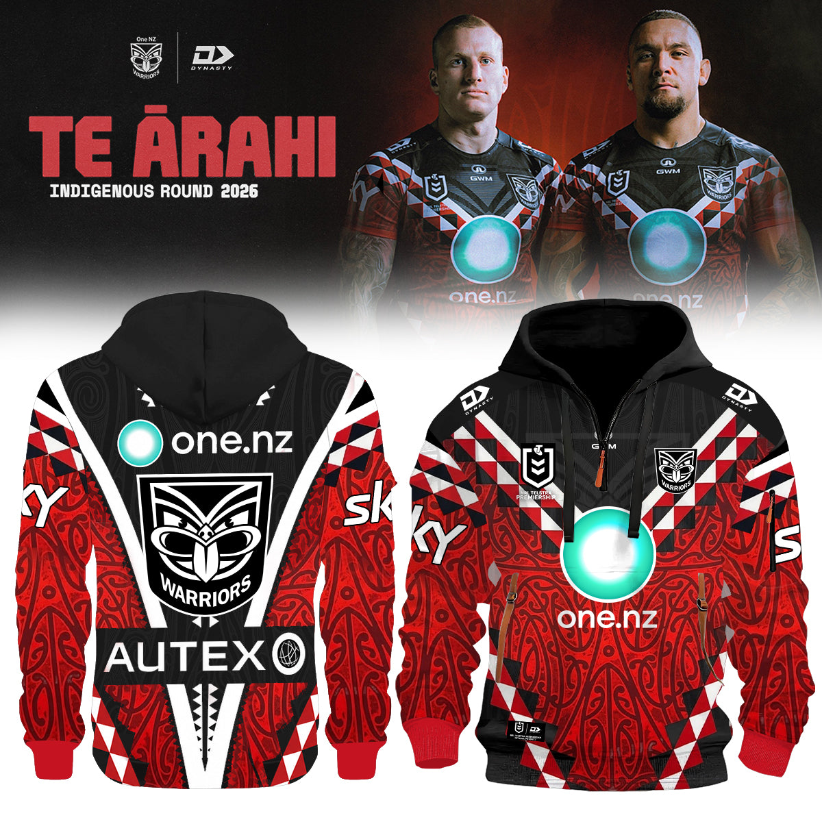 _New Zealand Warriors Indigenous Round 2026 Te Ārahi hoodie Jacket 2