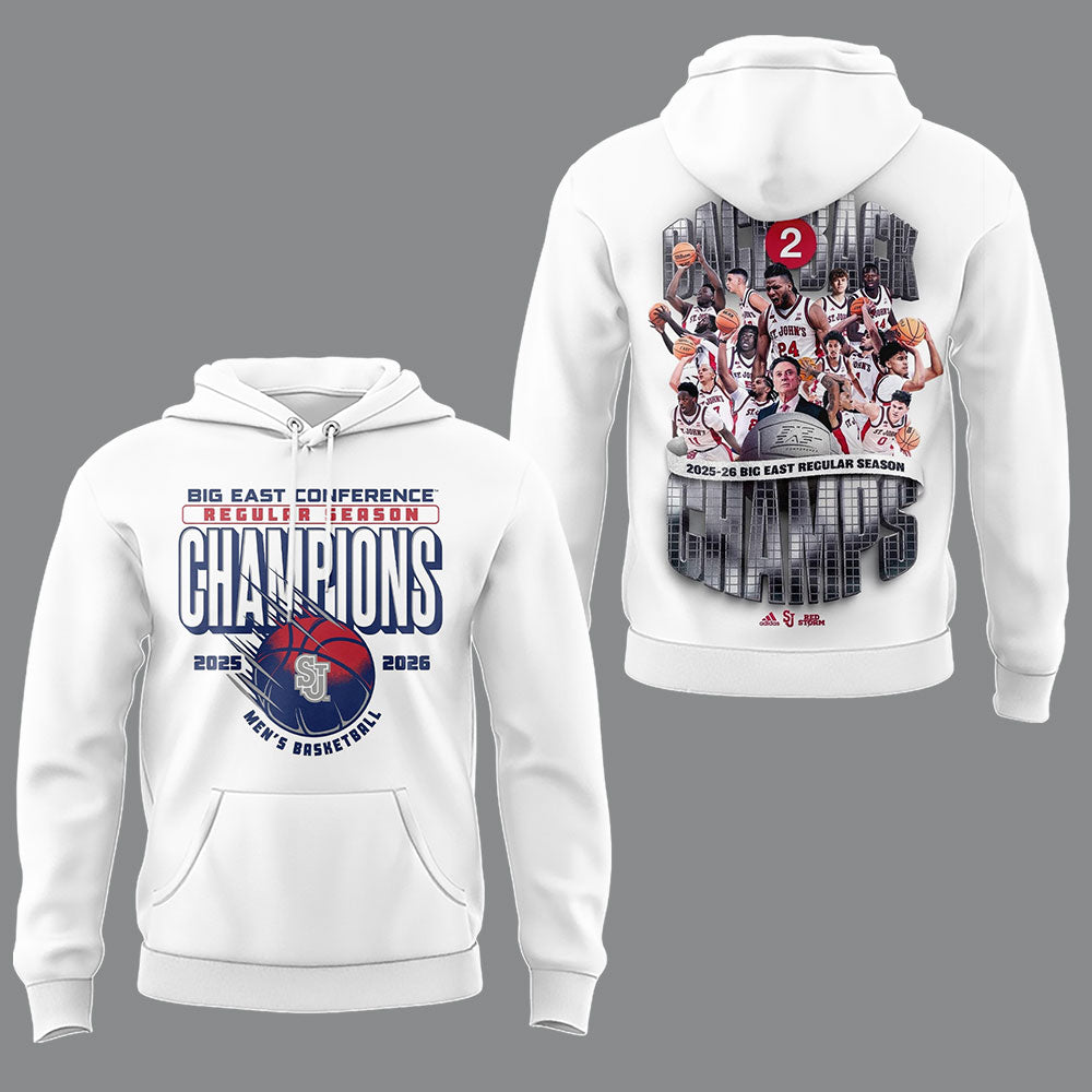 Limited St. John’s Men’s Basketball Back to Back BIG EAST Regular Season Champions Hoodie