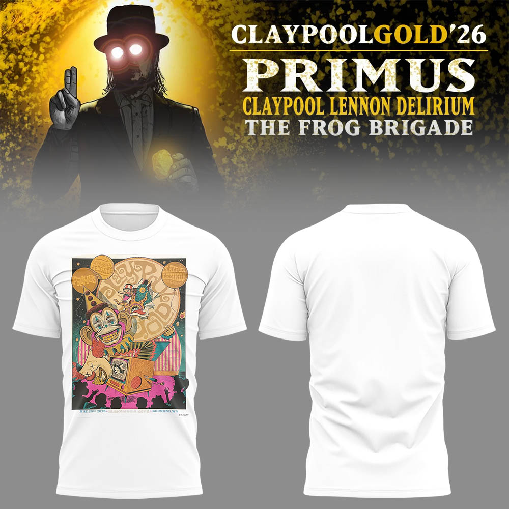 Limited Edition Claypool Gold Tour 2026 TShirT