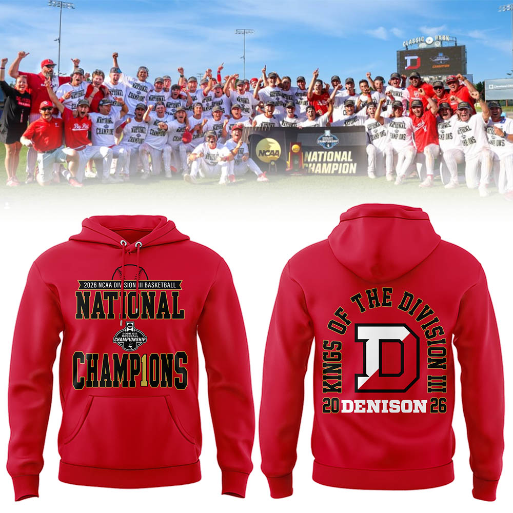 Big Red 2026 Division III Baseball National Champions ⚾🏆 Hoodie