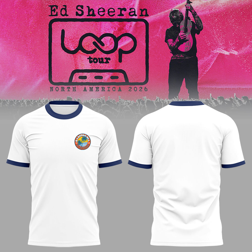 Ed “North American Loop Tour 2026” at Petco Park,CA🎸➕✖️➗ Shirt 1