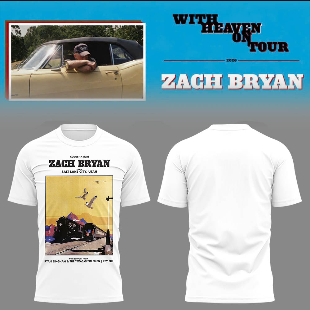 Limited Zach “With Heaven On Tour 2026.” TShirt