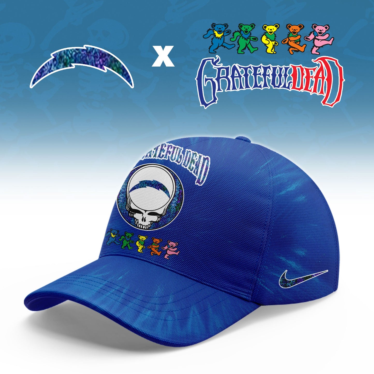 _Los Angeles Chargers Grateful Dead Limited Hoodie