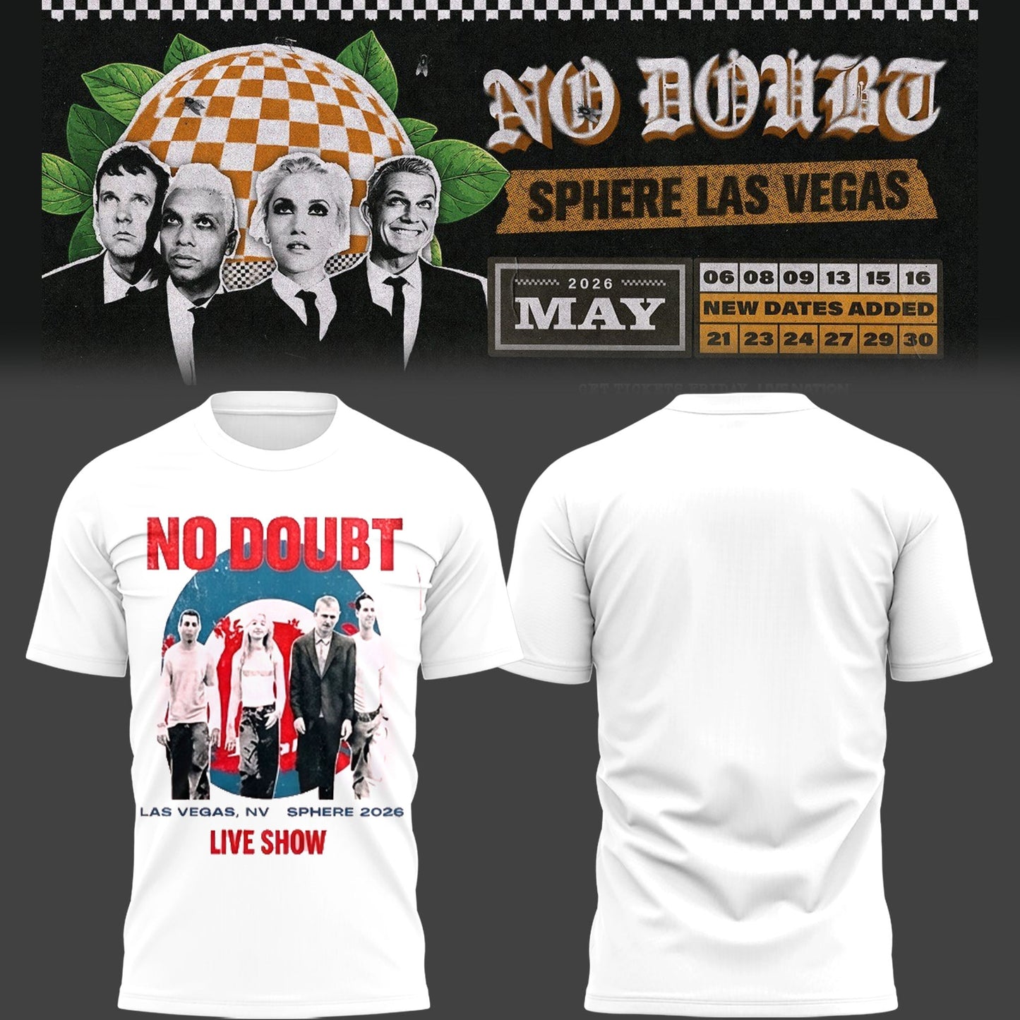 Limited Edition N. Doubt Live at Sphere 2026 Shirt-PU26050819
