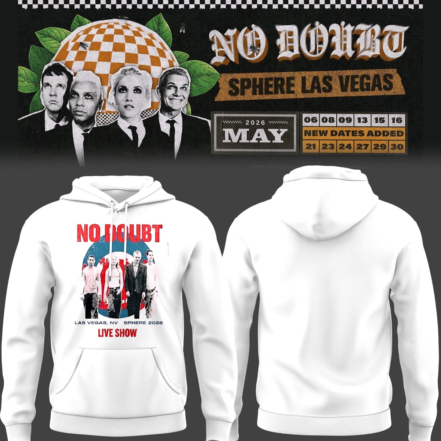 Limited Edition N. Doubt Live at Sphere 2026 Hoodie-PU26050820