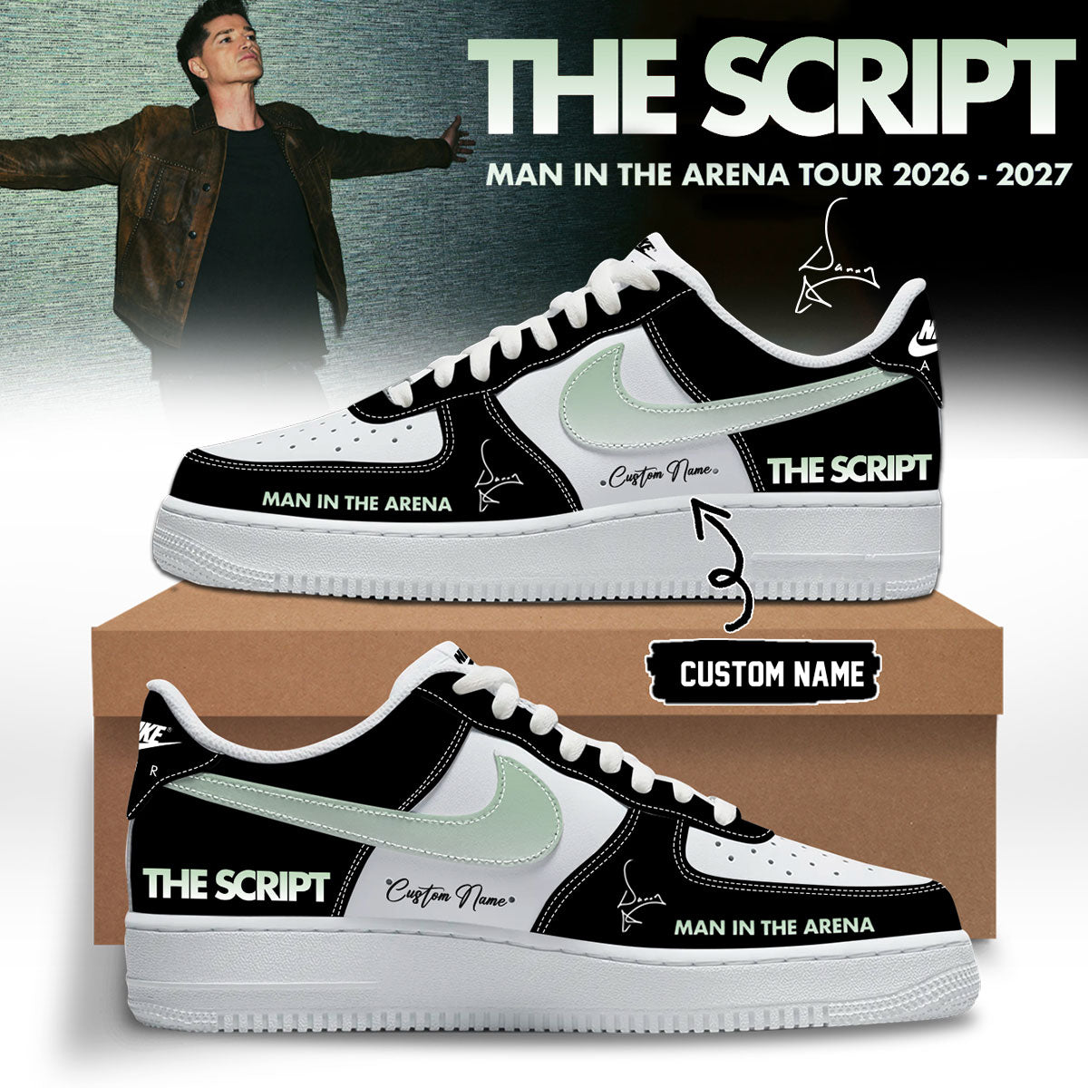 The Script ”Man In The Arena” Tour 2026/27 Limited Edition Signature – Shoes 1