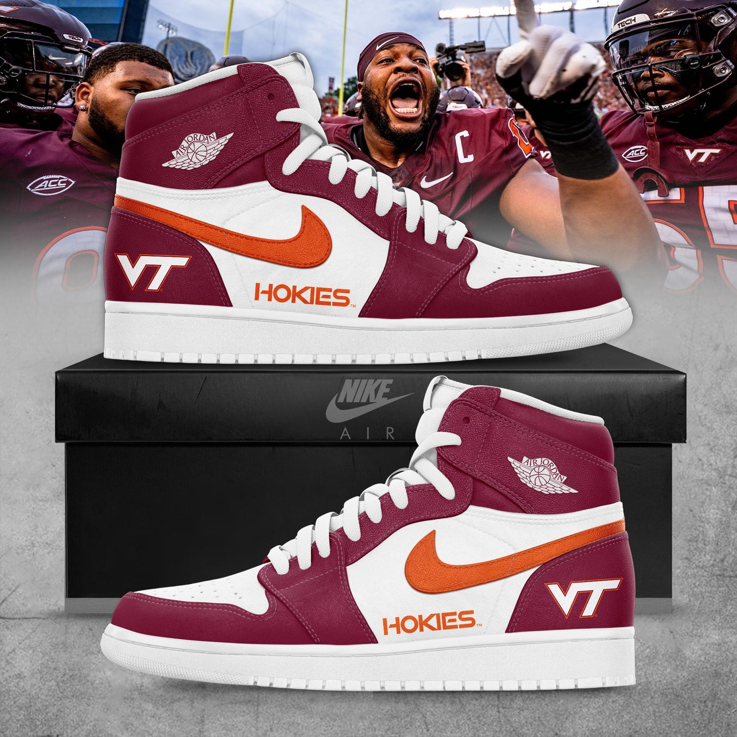 Virginia Tech Hokies Special Edition Air Jordan 1 Sneaker