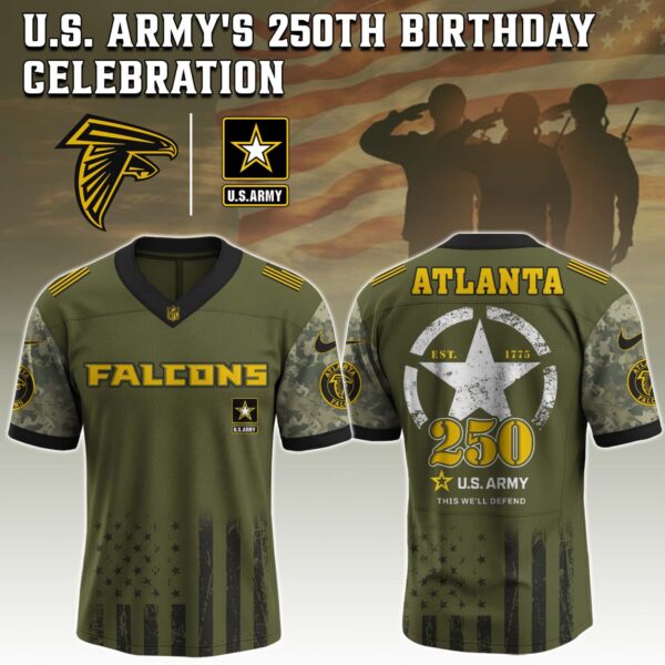 Atlanta Falcons x U.S. ARMY'S 250TH Birthday Special Edition Jersey - Tycheco