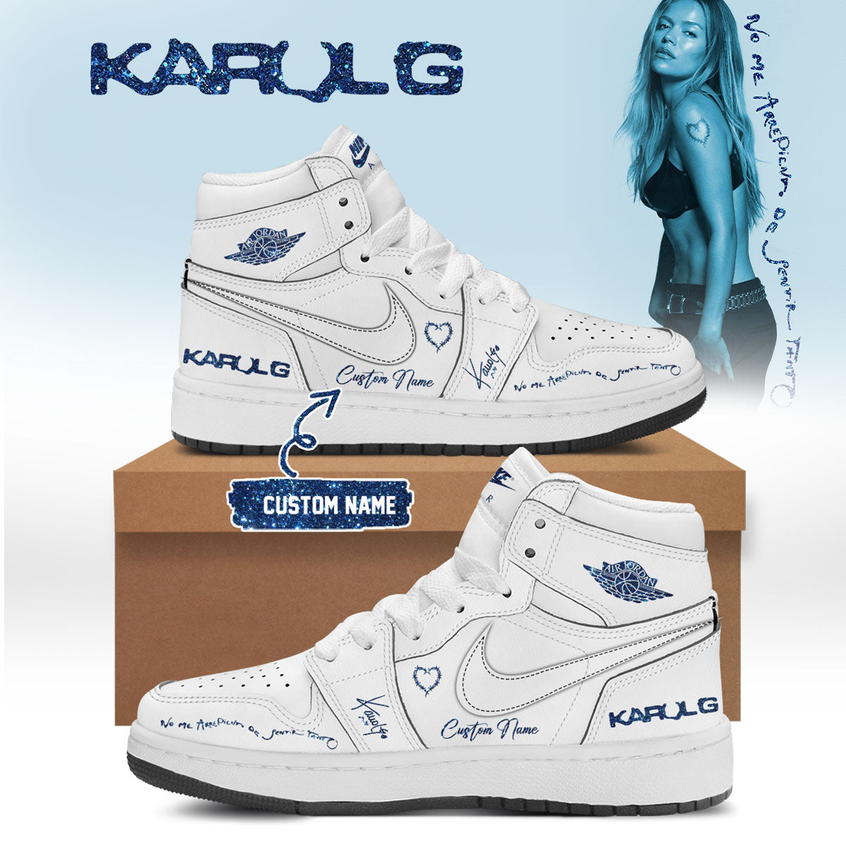 .KaRol G Album “NO ME ARREPIENTO DE SENTIR TANTO” 🩵 – Shoes 3-1