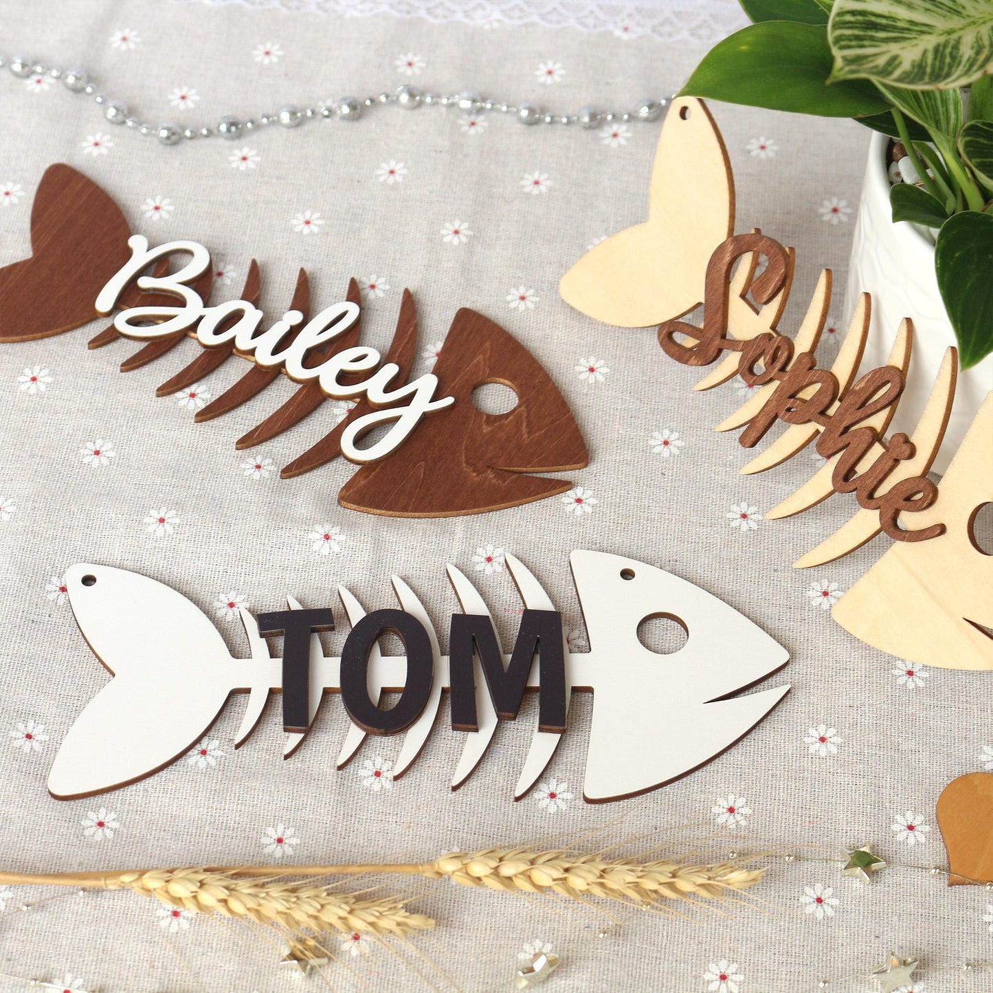 Wooden Cat Name Tag Personalized Pet Name Sign for Pet House, Room, Crate, Kennel, or Feeding Area Dog Plaque Cat House Sign