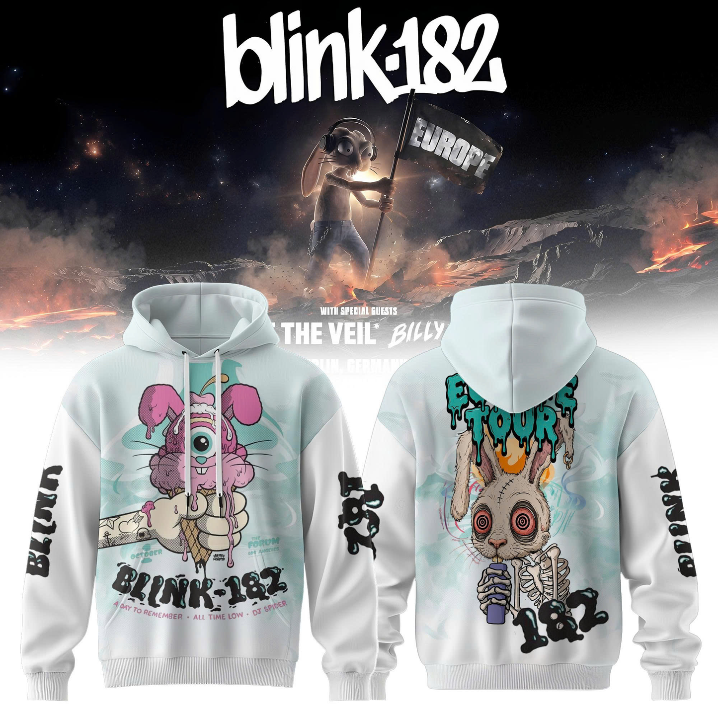 Blink-182 Meltdown Europe Hoodie 26
