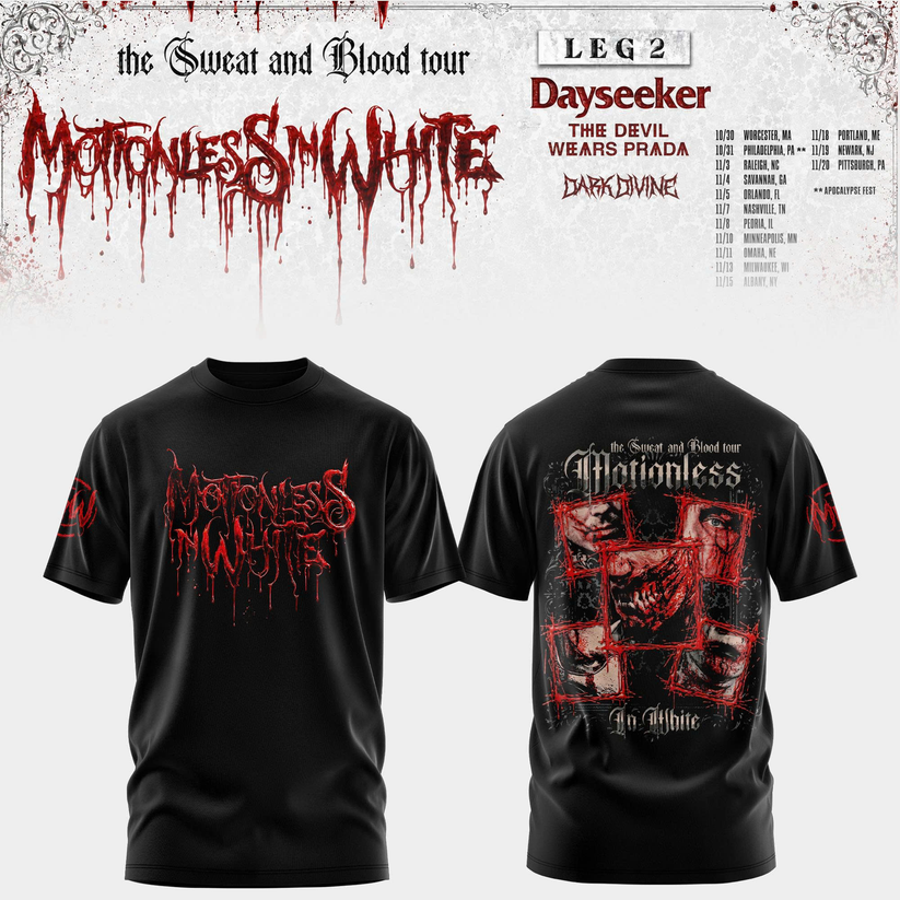 Limited Edition The Sweat & Blood Tour 2026 Tshirt 17