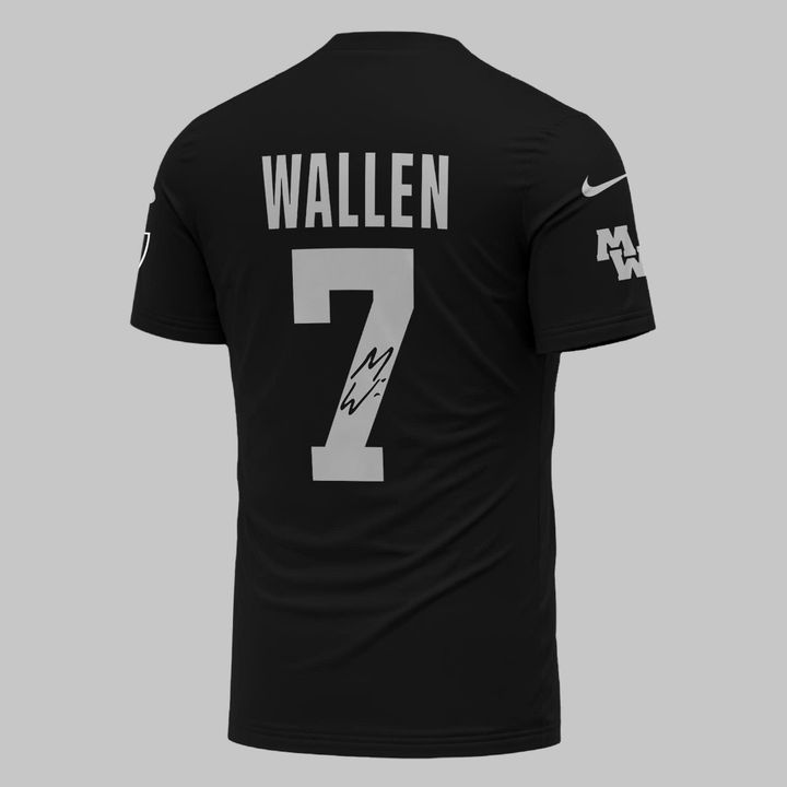 Exclusive Version Signed T-Shirt Morgan Wallen x Las Vegas Raiders for fans!