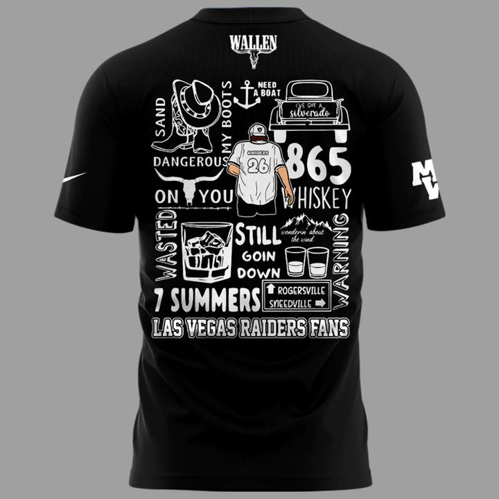 Limited Edition T-Shirt Morgan Wallen x Las Vegas Raiders