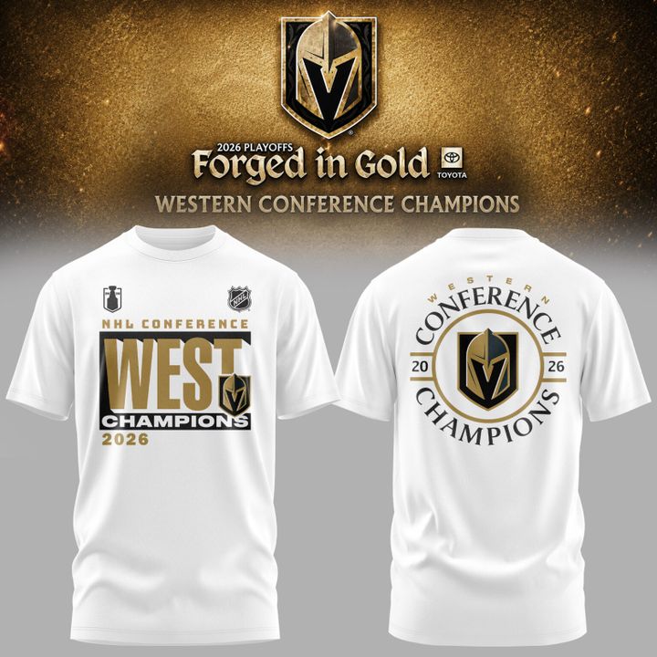 1. Vegas Golden Knights 2026 Western Conference Champions T-Shirt