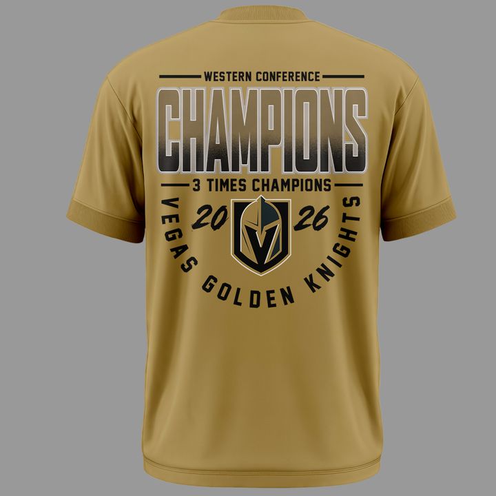 1.Vegas Golden Knights WESTERN CONFERENCE CHAMPIONS Tshirt 2026