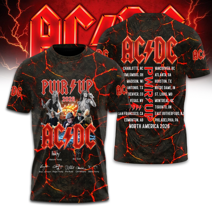Exclusive Edition AC/DC Power Up Tour 2026 T-Shirt