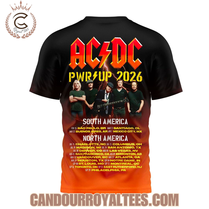 AC/DC North America Power Up Tour 2026 T-Shirt