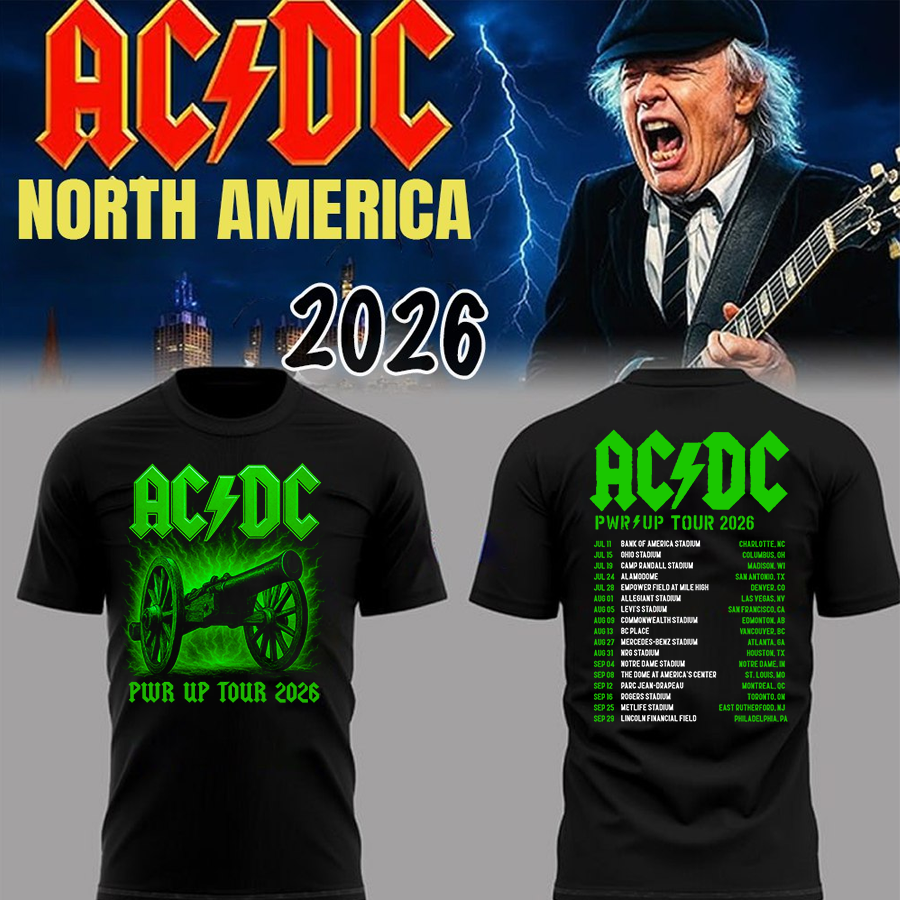 08. Exclusive 2026 AC/DC - North America Power Up Tour T-Shirt